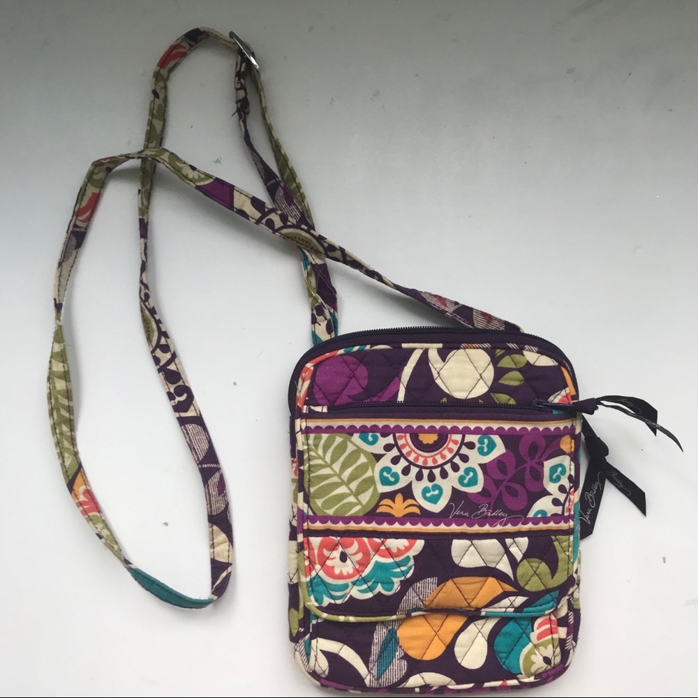 Vera Bradley Plum Crazy Crossbody - New Condition